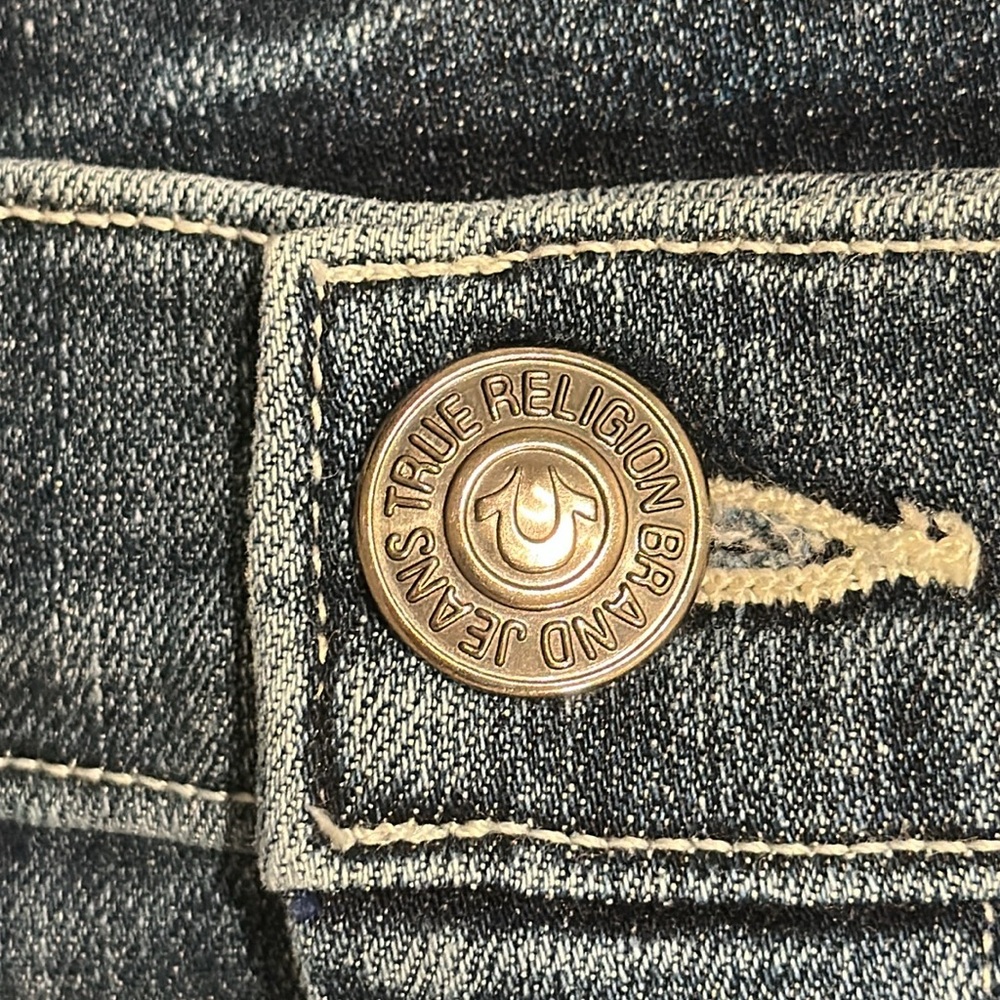 True Religion Vintage Women's Denim Miniskirt - Picture 6 of 7